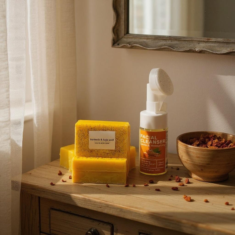 Tumeric Soap and Tumeric cleanser